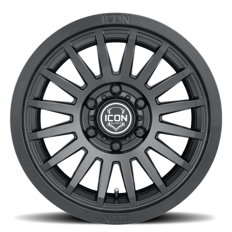 ICON Recon SLX 17x8.5 6x5.5 BP 0mm Offset 4.75in BS 106.1mm Bore Satin Black Wheel Wheels offroad accessory | Iron Ridge Offroad