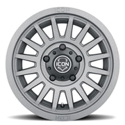 ICON Recon SLX 18x9 6x5.5 BP 0mm Offset 5in BS 106.1mm Hub Bore Charcoal Wheel Wheels offroad accessory | Iron Ridge Offroad