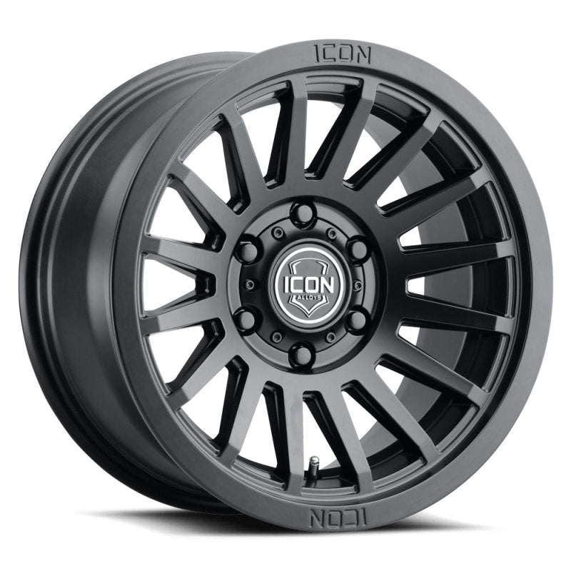 ICON Recon SLX 18x9 6x5.5 BP 0mm Offset 5in BS 106.1mm Hub Bore Satin Black Wheel Wheels offroad accessory | Iron Ridge Offroad