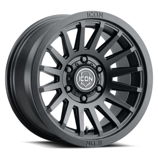 ICON Recon SLX 18x9 6x5.5 BP 0mm Offset 5in BS 106.1mm Hub Bore Satin Black Wheel Wheels offroad accessory | Iron Ridge Offroad
