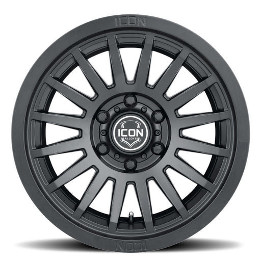 ICON Recon SLX 18x9 6x5.5 BP 0mm Offset 5in BS 106.1mm Hub Bore Satin Black Wheel Wheels offroad accessory | Iron Ridge Offroad
