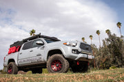 ICON Victory17x8.5 6x5.5 0mm Offset 4.75in BS Satin Black w/Red Tint Wheel Wheels offroad accessory | Iron Ridge Offroad