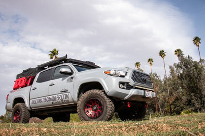 ICON Victory17x8.5 6x5.5 0mm Offset 4.75in BS Satin Black w/Red Tint Wheel Wheels offroad accessory | Iron Ridge Offroad