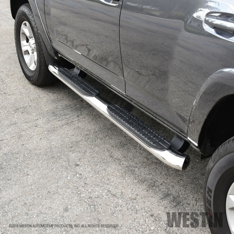 Westin 24-26 Toyota Tacoma Xtra Cab PRO TRAXX 4 in Oval Polished Nerf Step Bars | Toyota Tacoma (24-26) (21-22790)