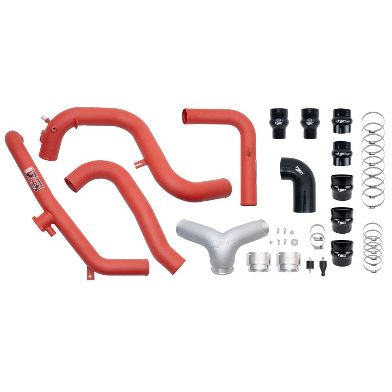 Injen 21 - 23 Ford Bronco 2.7L V6 (TT) EcoBoost SES Intercooler Pipes - Wrinkle Red Forced Induction offroad accessory | Iron Ridge Offroad