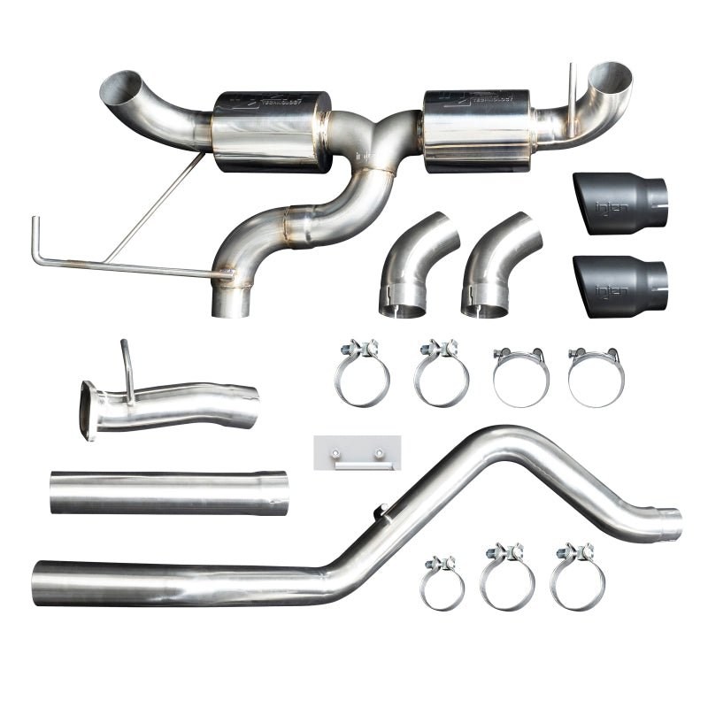 Injen SES Cat - Back Exhaust System Black Tips - 2021+ Ford Bronco 2.3L / 2.7L Exhaust offroad accessory | Iron Ridge Offroad