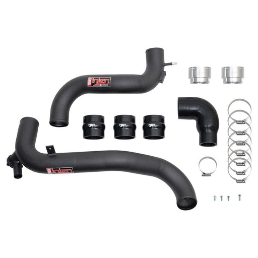 Injen SES Intercooler Pipes Wrinkle Black - 2021 - 2024 Ford Bronco 2.3L Forced Induction offroad accessory | Iron Ridge Offroad