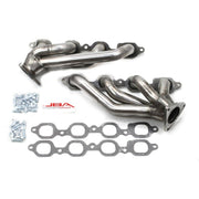 JBA 1-5/8in Primary Raw 409SS Cat4Ward Header | Chevrolet Silverado 1500 / GMC Sierra 1500 (19-26) (1850S-4) Exhaust, Mufflers & Tips offroad accessory | Iron Ridge Offroad