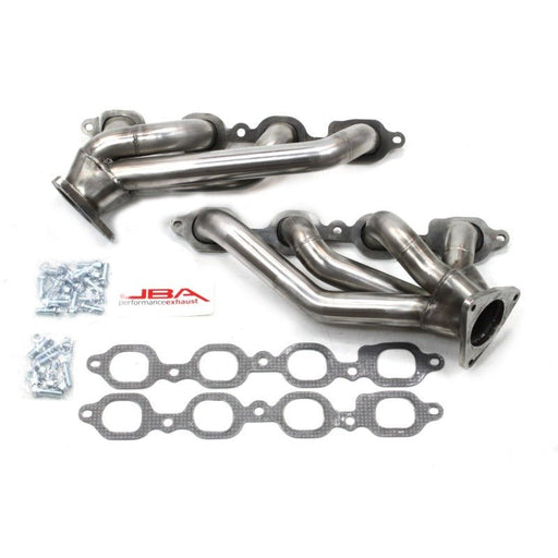 JBA 1-5/8in Primary Raw 409SS Cat4Ward Header | Chevrolet Silverado 1500 / GMC Sierra 1500 (19-26) (1850S-4) Exhaust, Mufflers & Tips offroad accessory | Iron Ridge Offroad