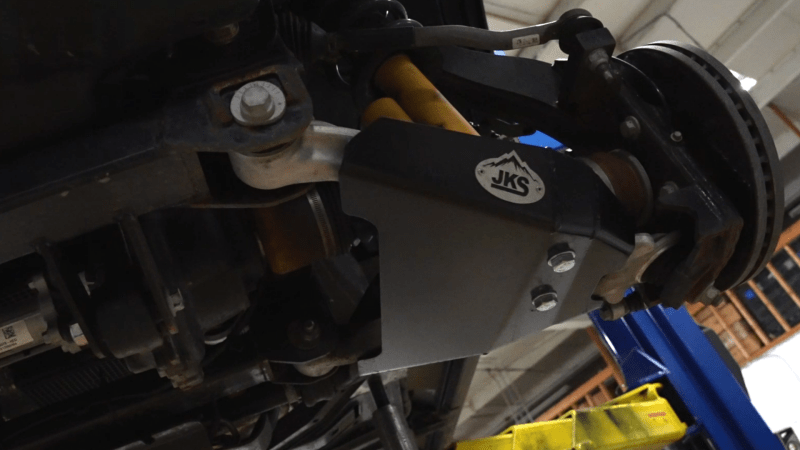 JKS Manufacturing Front Control Arm Skid Plates - 2021+ Ford Bronco Body Armor & Protection offroad accessory | Iron Ridge Offroad
