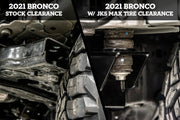 JKS Manufacturing Max Tire Clearance Kit - 2021+ Ford Bronco Fabrication offroad accessory | Iron Ridge Offroad