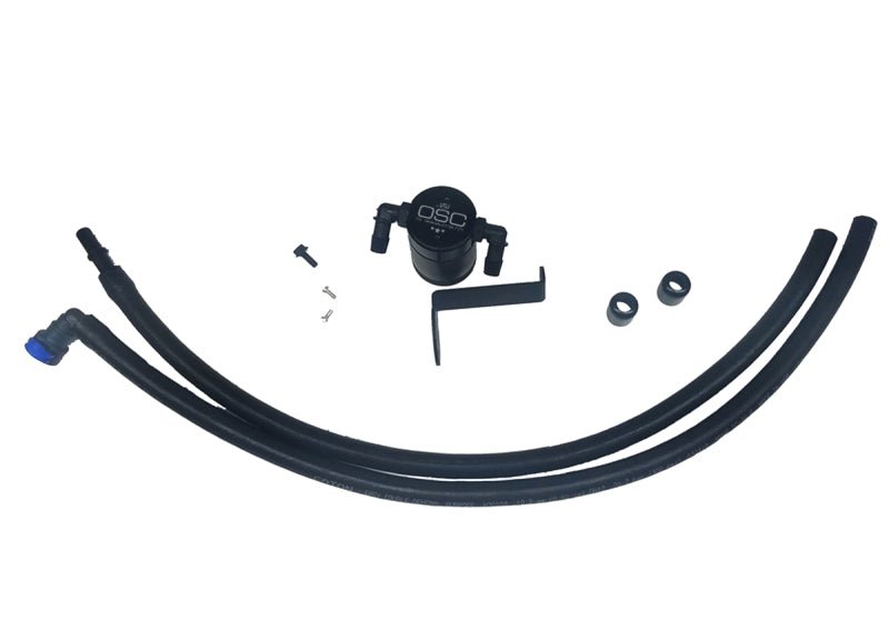 J&L Driver Side Oil Separator 3.0 Black Anodized - 2019 - 2023 Ford Ranger 2.3L Engine Components offroad accessory | Iron Ridge Offroad