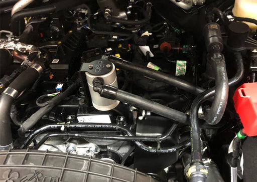 J&L Driver Side Oil Separator 3.0 Clear Anodized - 2019 - 2023 Ford Ranger 2.3L Engine Components offroad accessory | Iron Ridge Offroad