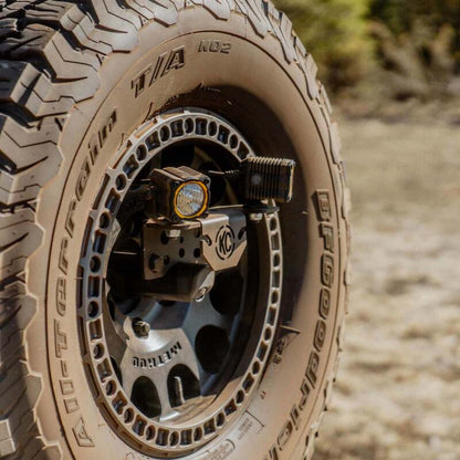 KC HiLiTES 2021+ Ford Bronco Spare Tire Carrier Light Mount w/ M12x1.5 Lug Nuts Lights offroad accessory | Iron Ridge Offroad