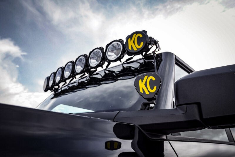 KC HiLiTES 7333 Ford Bronco Ditch Light Mounting Bracket Set - Heavy - Duty Steel, Textured Black Finish Lights offroad accessory | Iron Ridge Offroad