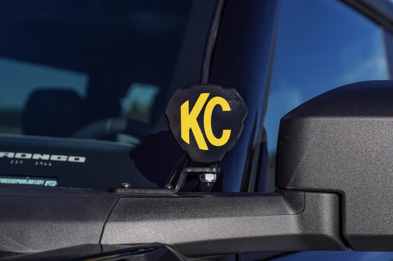 KC HiLiTES 7333 Ford Bronco Ditch Light Mounting Bracket Set - Heavy - Duty Steel, Textured Black Finish Lights offroad accessory | Iron Ridge Offroad