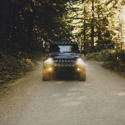 KC HiLiTES FLEX ERA 3 Dual Mode SAE Fog Light Pocket Kit - 2021+ Ford Bronco Lights offroad accessory | Iron Ridge Offroad