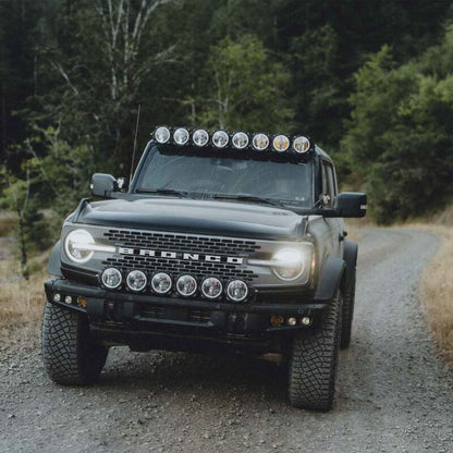 KC HiLiTES FLEX ERA 3 Dual Mode SAE Fog Light Pocket Kit - 2021+ Ford Bronco Lights offroad accessory | Iron Ridge Offroad