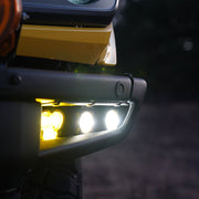 KC HiLiTES FLEX ERA 3 Dual Mode SAE Fog Light Pocket Kit - 2021+ Ford Bronco Lights offroad accessory | Iron Ridge Offroad