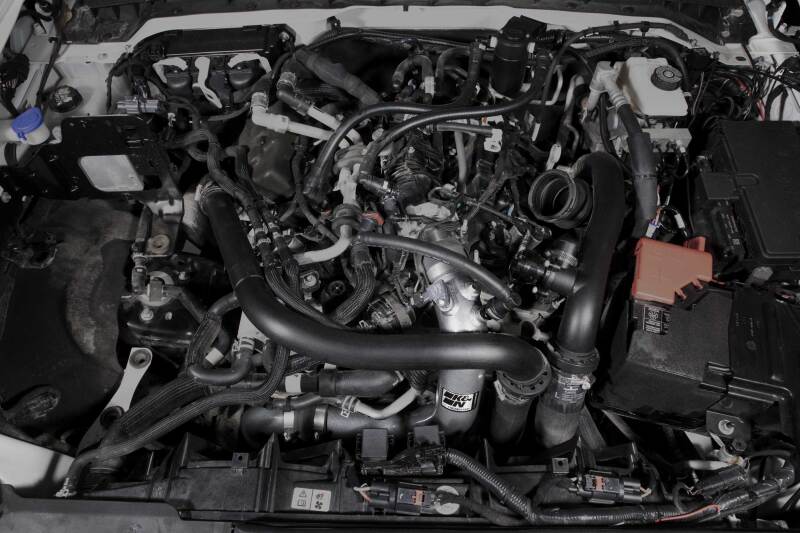 K&N 2023 Ford Bronco Raptor 3.0L V6 Aluminum Charge Pipe Kit - Gunmetal Gray Forced Induction offroad accessory | Iron Ridge Offroad