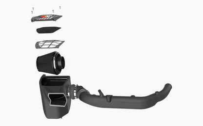 K&N DRYFLOW Performance Air Intake System - 2021+ Ford Bronco 2.7L Air Intake Systems offroad accessory | Iron Ridge Offroad