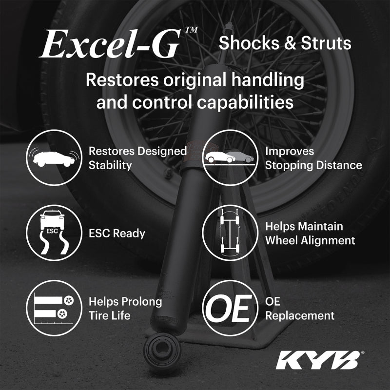 KYB Excel-G Rear Shock | Chevrolet Silverado 1500 / GMC Sierra 1500 (19-21) (3440237) Suspension offroad accessory | Iron Ridge Offroad