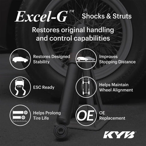 KYB Excel-G Rear Shock | Chevrolet Silverado 1500 / GMC Sierra 1500 (19-21) (3440237) Suspension offroad accessory | Iron Ridge Offroad