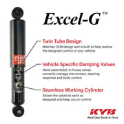 KYB Excel-G Rear Shock | Chevrolet Silverado / GMC Sierra (19-21) (3450043) Suspension offroad accessory | Iron Ridge Offroad