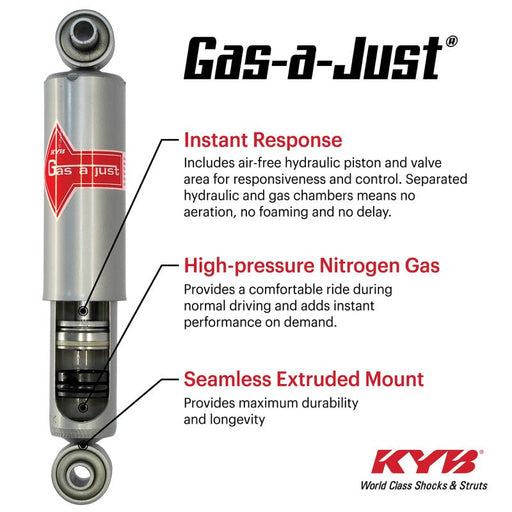 KYB Gas-a-Just Front Strut | Chevrolet Silverado 1500 Trail Boss (19-24) w/ Factory Lift (5510054) Suspension offroad accessory | Iron Ridge Offroad