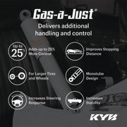 KYB Gas-a-Just Shock | Chevrolet Silverado 1500 / GMC Sierra 1500 (19-21) w/ Z85 (5550025) Suspension offroad accessory | Iron Ridge Offroad