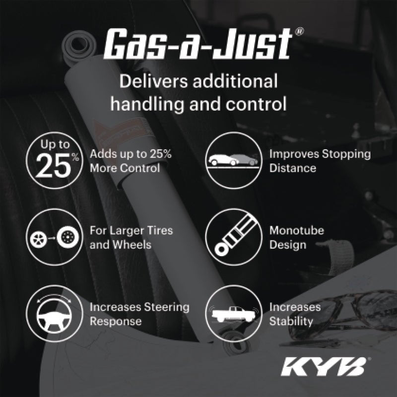 KYB Gas-a-Just Shock | Chevrolet Silverado 1500 / GMC Sierra 1500 (19-21) w/ Z85 (5550025) Suspension offroad accessory | Iron Ridge Offroad