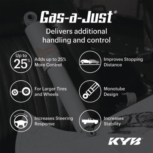 KYB Gas-a-Just Shock | Chevrolet Silverado 1500 / GMC Sierra 1500 (19-21) w/ Z85 (5550025) Suspension offroad accessory | Iron Ridge Offroad