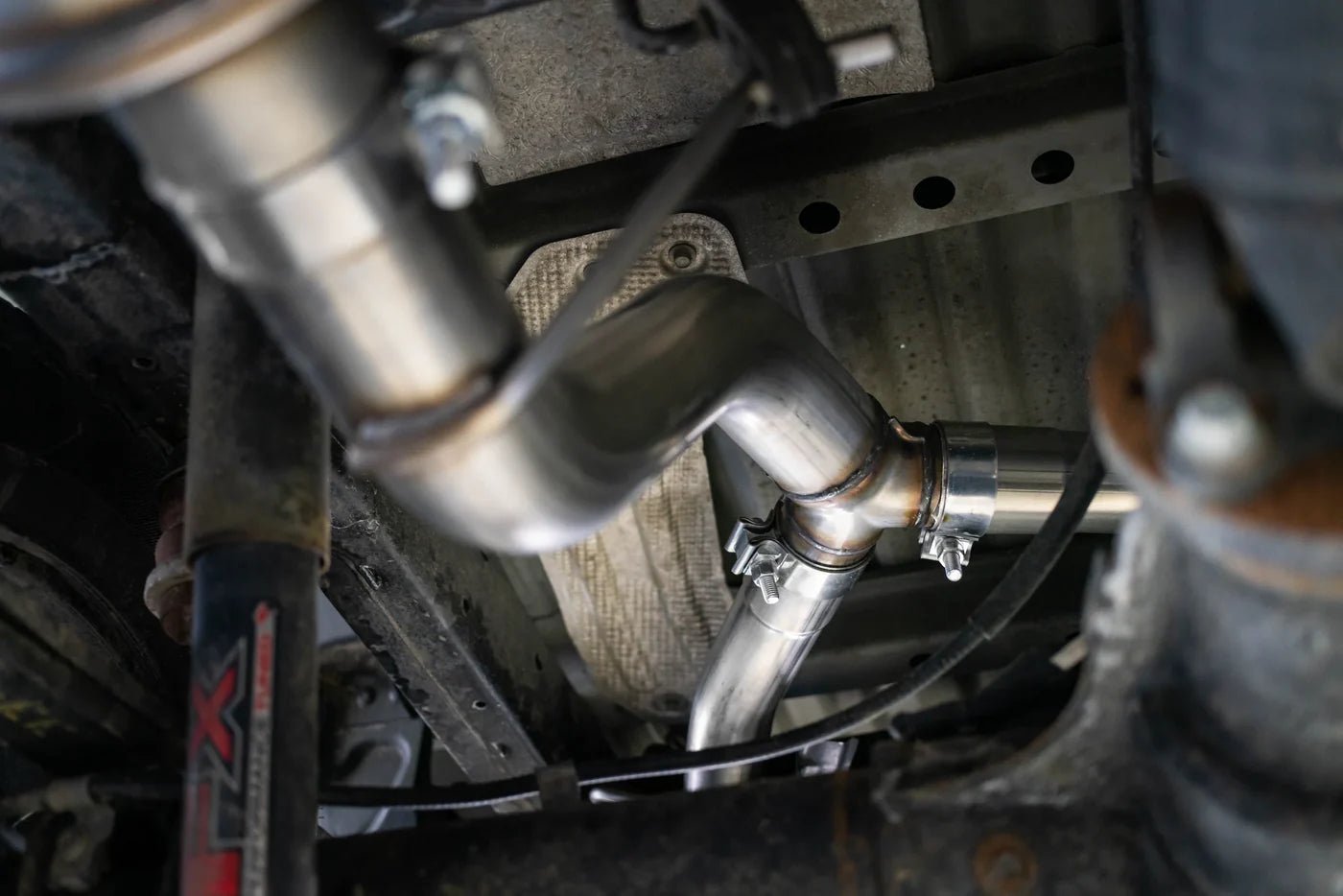 MBRP 2019 - 2023 Ford Ranger 2.3L T304 3in Dual Split Rear Outlet 4in OD Tips Cat Back Exhaust Exhaust offroad accessory | Iron Ridge Offroad