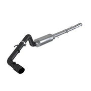 MBRP 2019 - 2023 Ford Ranger Ecoboost 2.3L 4in OD Tip Single Side Exit 3in Black Coated Cat Back Exhaust offroad accessory | Iron Ridge Offroad