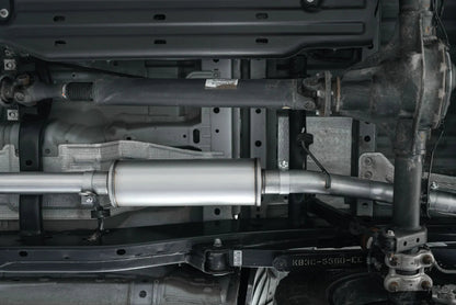 MBRP 2019 - 2023 Ford Ranger Ecoboost 2.3L 4in OD Tip Single Side Exit 3in T304 Cat Back Exhaust offroad accessory | Iron Ridge Offroad