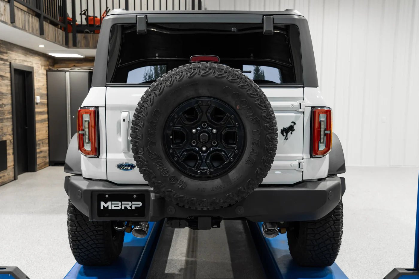 MBRP 2021+ Ford Bronco 2.3/2.7L EcoBoost 2/4 - Dr 3in Armor Lite Catback Dual Split Rear Exit Exhaust offroad accessory | Iron Ridge Offroad