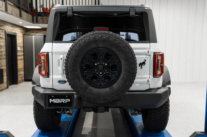 MBRP 2021+ Ford Bronco 2.3/2.7L EcoBoost 2/4 - Dr 3in Armor Lite Catback Dual Split Rear Exit Exhaust offroad accessory | Iron Ridge Offroad