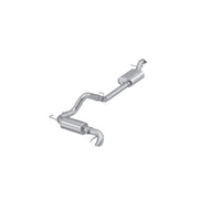 MBRP 2021+ Ford Bronco 2.3L/2.7L Aluminized Steel 3in Cat - Back, Single High Clearance Rear Exit Exhaust offroad accessory | Iron Ridge Offroad