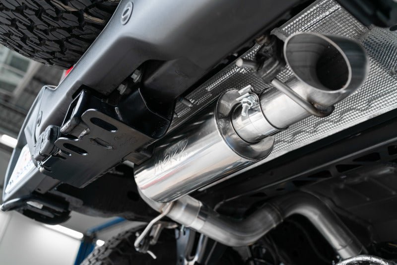 MBRP 2021+ Ford Bronco 2.3L/2.7L EcoBoost 2/4DR Aluminized Steel High Clearance Cat - back Exhaust Exhaust offroad accessory | Iron Ridge Offroad