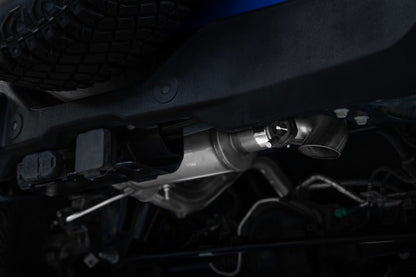 MBRP 2021+ Ford Bronco 2.3L/2.7L Stainless Steel 3in Pro Series Catback, Single High Clearance Rear Exit Exhaust offroad accessory | Iron Ridge Offroad