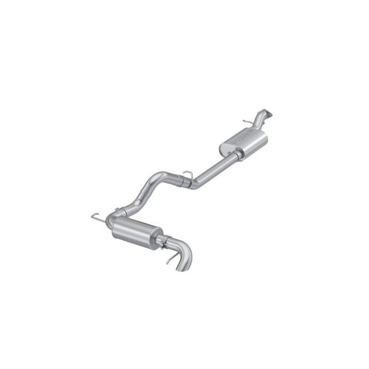MBRP 2021+ Ford Bronco 2.3L/2.7L Stainless Steel 3in Pro Series Catback, Single High Clearance Rear Exit Exhaust offroad accessory | Iron Ridge Offroad