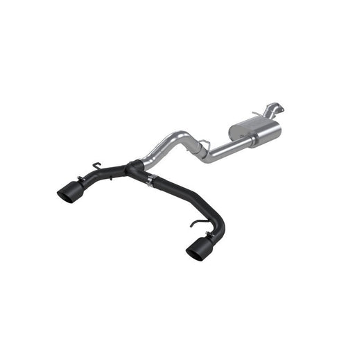 MBRP 21 - 22 Ford Bronco 2.3/2.7L EcoBoost 2/4 - Dr 3in Catback Dual Split Rear Exit Black Series Exhaust offroad accessory | Iron Ridge Offroad