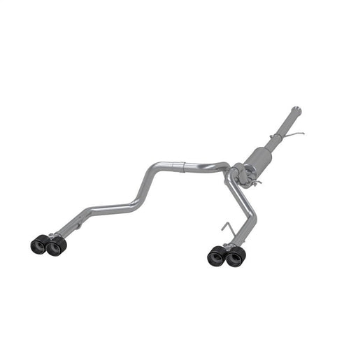 MBRP 2.5in Dual Split Rear Cat-Back | Chevy Silverado 1500 6.2L 19-21 (S50053CF) Exhaust, Mufflers & Tips offroad accessory | Iron Ridge Offroad