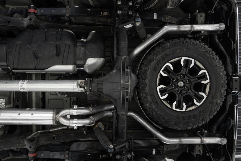 MBRP 2.5in Turn Down 3in Cat Back | Chevrolet Silverado/Sierra ZR2/AT4X 6.2L (22-23) (S5006304) Exhaust, Mufflers & Tips offroad accessory | Iron Ridge Offroad