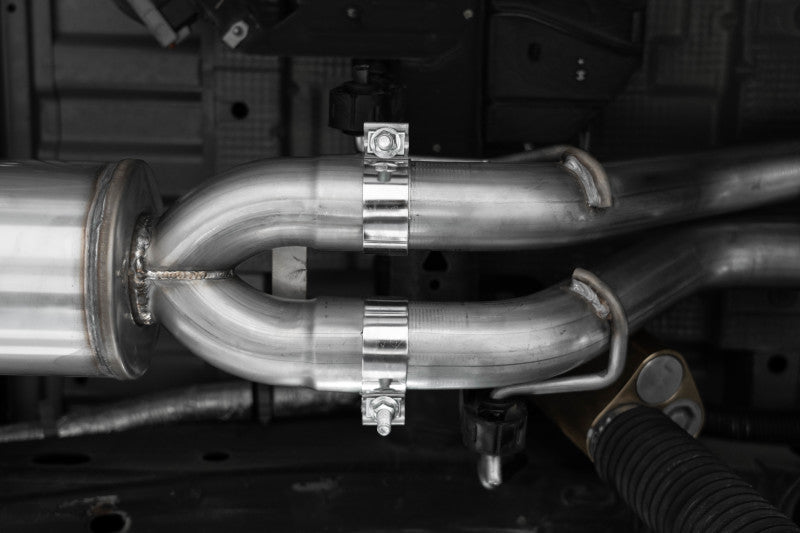 MBRP 2.5in Turn Down 3in Cat Back | Chevrolet Silverado/Sierra ZR2/AT4X 6.2L (22-23) (S5006304) Exhaust, Mufflers & Tips offroad accessory | Iron Ridge Offroad