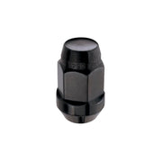 McGard Hex Lug Nut (Cone Seat Bulge Style) M12X1.5 / 3/4 Hex / 1.45in. Length (4 - Pack) - Black Wheel and Tire Accessories offroad accessory | Iron Ridge Offroad
