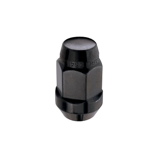 McGard Hex Lug Nut (Cone Seat Bulge Style) M14X1.5 / 22mm Hex / 1.635in. Length (4 - Pack) - Black Wheel and Tire Accessories offroad accessory | Iron Ridge Offroad