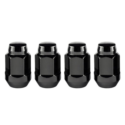 McGard Hex Lug Nut (Cone Seat Bulge Style) M14X1.5 / 22mm Hex / 1.635in. Length (4 - Pack) - Black Wheel and Tire Accessories offroad accessory | Iron Ridge Offroad