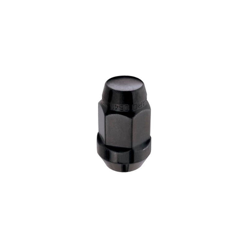 McGard Hex Lug Nut (Cone Seat Bulge Style) M14X1.5 / 22mm Hex / 1.635in. Length (4 - Pack) - Black Wheel and Tire Accessories offroad accessory | Iron Ridge Offroad