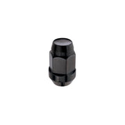 McGard Hex Lug Nut (Cone Seat Bulge Style) M14X1.5 / 22mm Hex / 1.635in. Length (4 - Pack) - Black Wheel and Tire Accessories offroad accessory | Iron Ridge Offroad